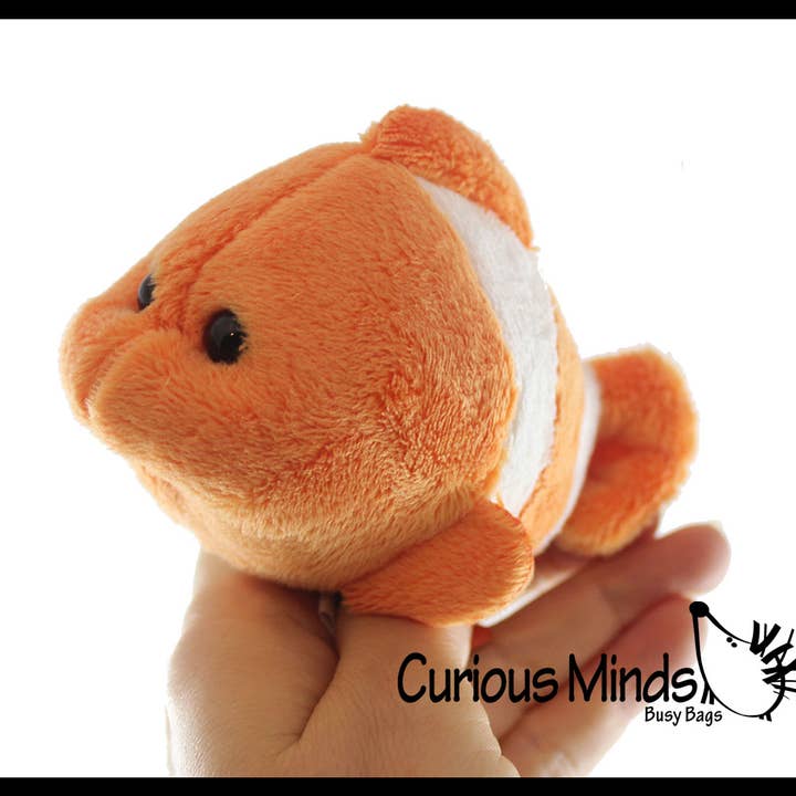 Curious Minds Toys - Wholesale Stuffed/plush toy – Kids & baby - 1 Cute Clownfish Plush Stuffed Animals- Adorable Mini Plushi1