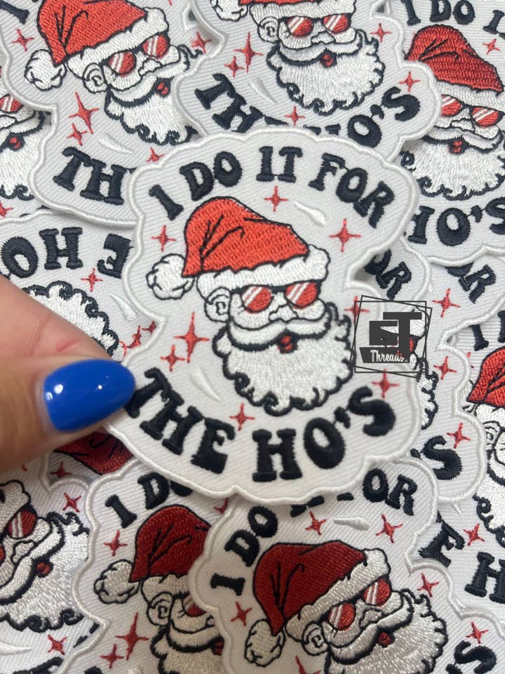 I Do It For The Ho's...Cap Patches Only for wholesale by 6j Threads LLC