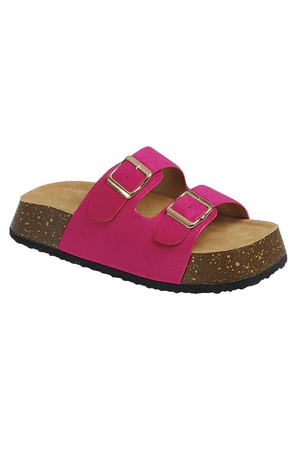 CCOCCI – wholesale Sandaler - Dam – KNUBBIG KORKSANDAL MED DUBBLA SPÄNNEN PLATTFORMSHÄL4