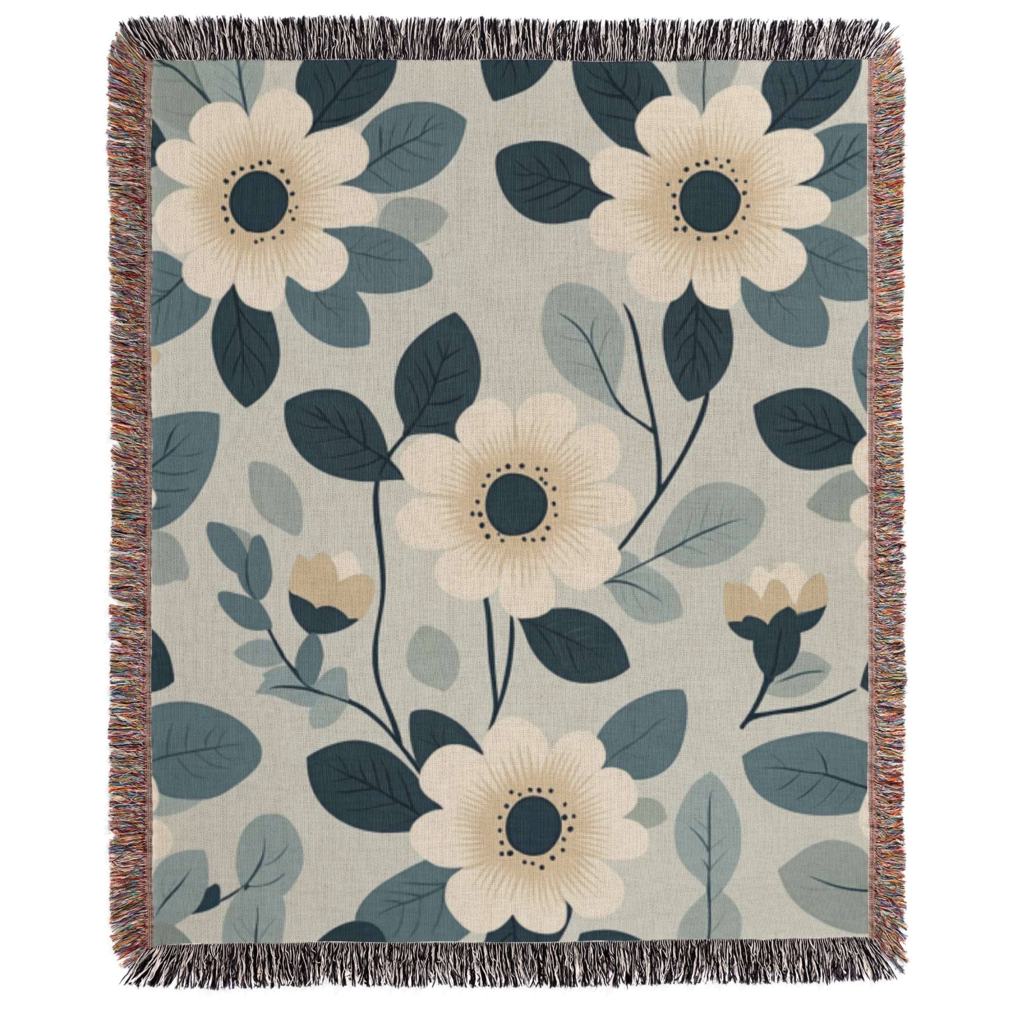 Havelli Studio – wholesale Prydnadsfilt – Dalianna blomma vävd filt1