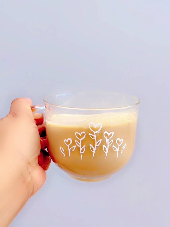 Wildflowers oversized mug for wholesale by Pink pretty designs