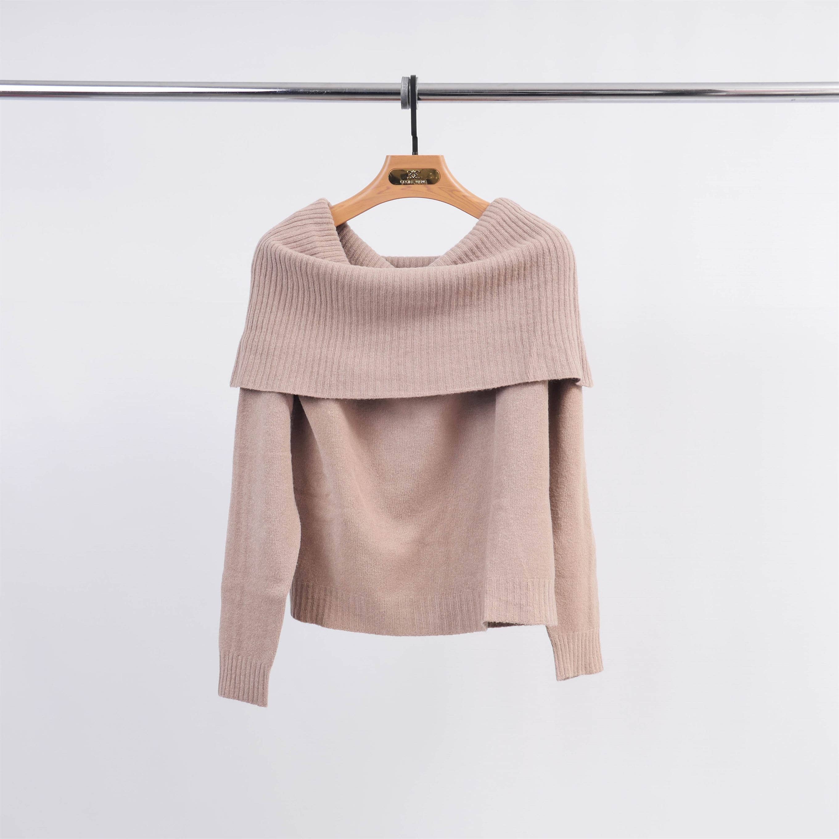 Cecile Wang - Wholesale Knit Sweater - Women's - YF570545 Off Shoulder Sweater9