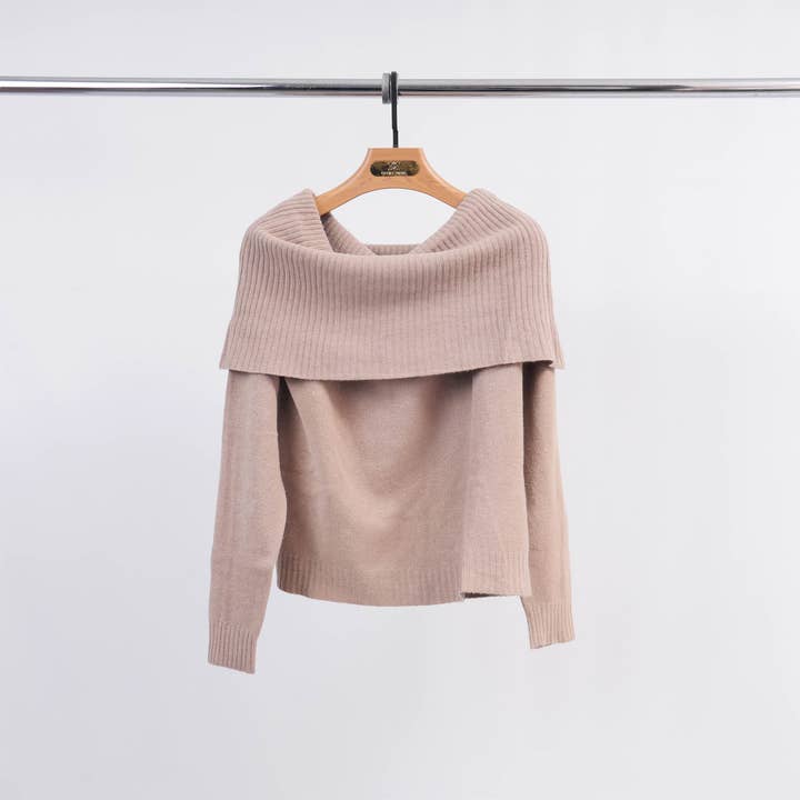 Cecile Wang - Wholesale Knit Sweater - Women's - YF570545 Off Shoulder Sweater9