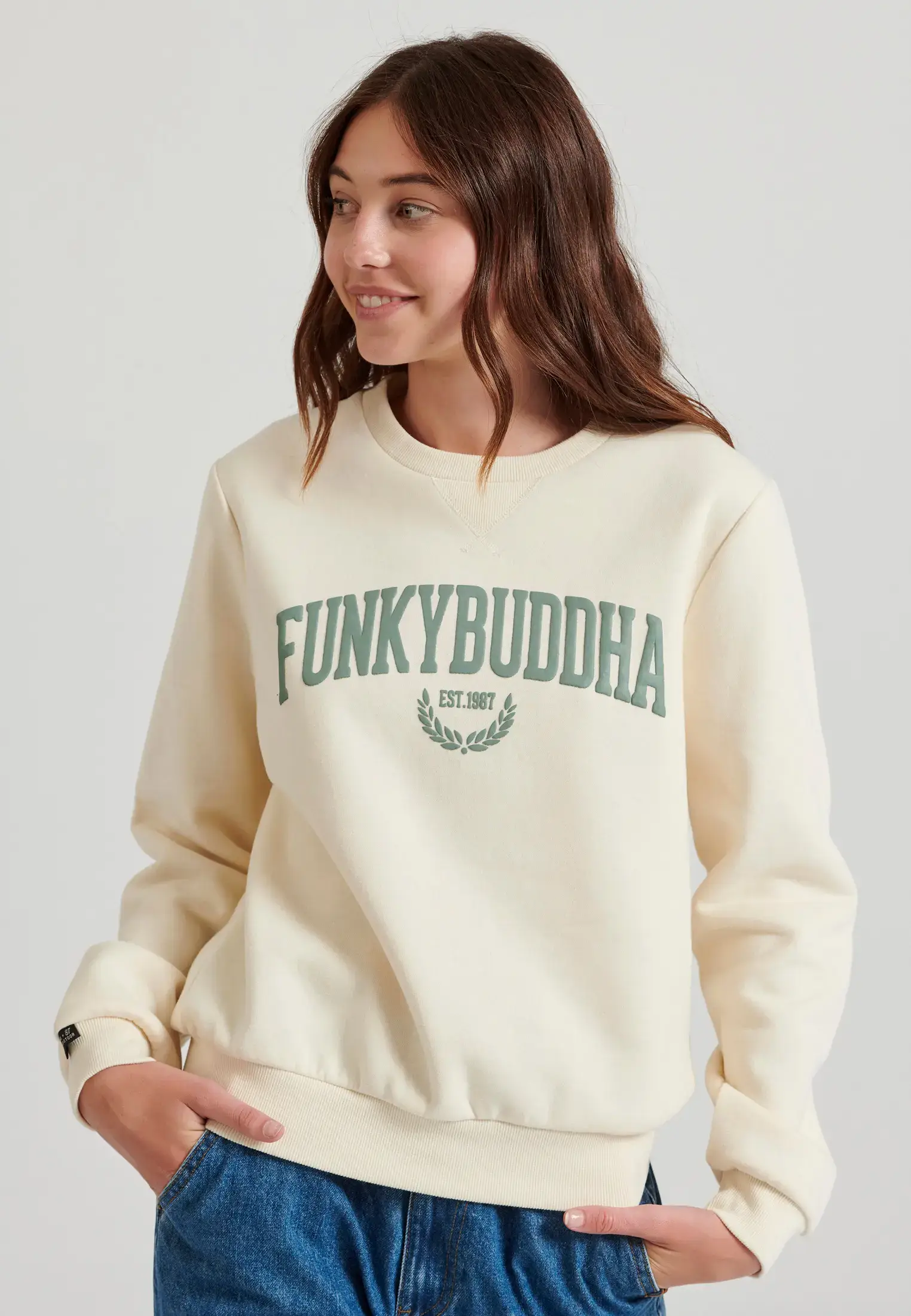 Funky Buddha - Wholesale Sweatshirt - Women's - Ladies Crew Neck Sweater37
