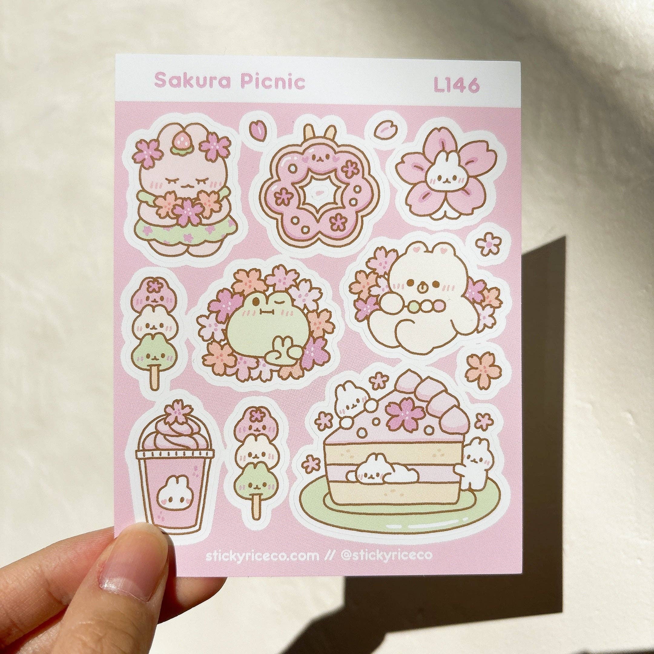 StickyRiceCo - Vente Autocollant - Feuilles d'autocollants mats pour le printemps 20243