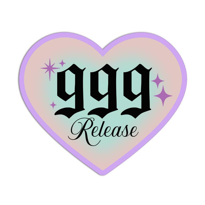 Autocollants texturés de numéros d'ange 999 Release pour la vente par Girls Printing House