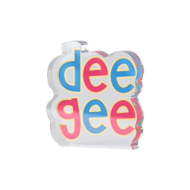 Over The Moon Greek - Wholesale Decorative Tabletop Object - Sorority Acrylic Shelf Sitter8