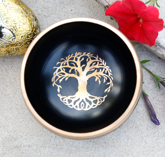 Lungta Imports - Wholesale Meditation Supplies - Singing Bowl Complete Set ~ Tree Of Life ~ Medium Size11