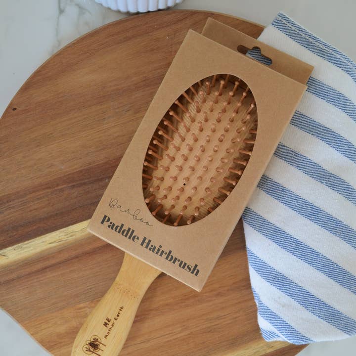 Me Mother Earth - Wholesale Hair Brush/Comb - Bamboo Paddle Hairbrush | Sustainable Beauty