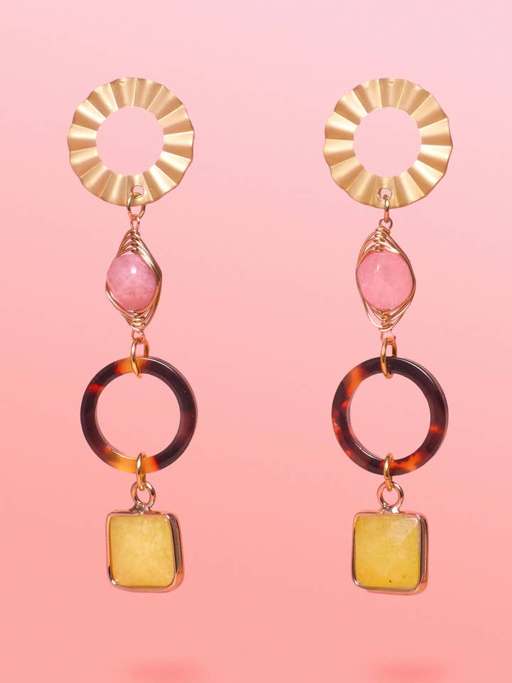 Phi Phi Pendants de Jade Tropical pour la vente par Tribe + Temple