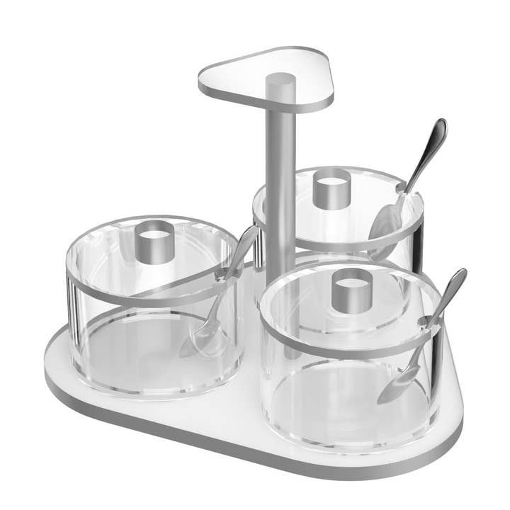 Classic Swivel Dip Dish (3 Dishes) for wholesale by Feldart