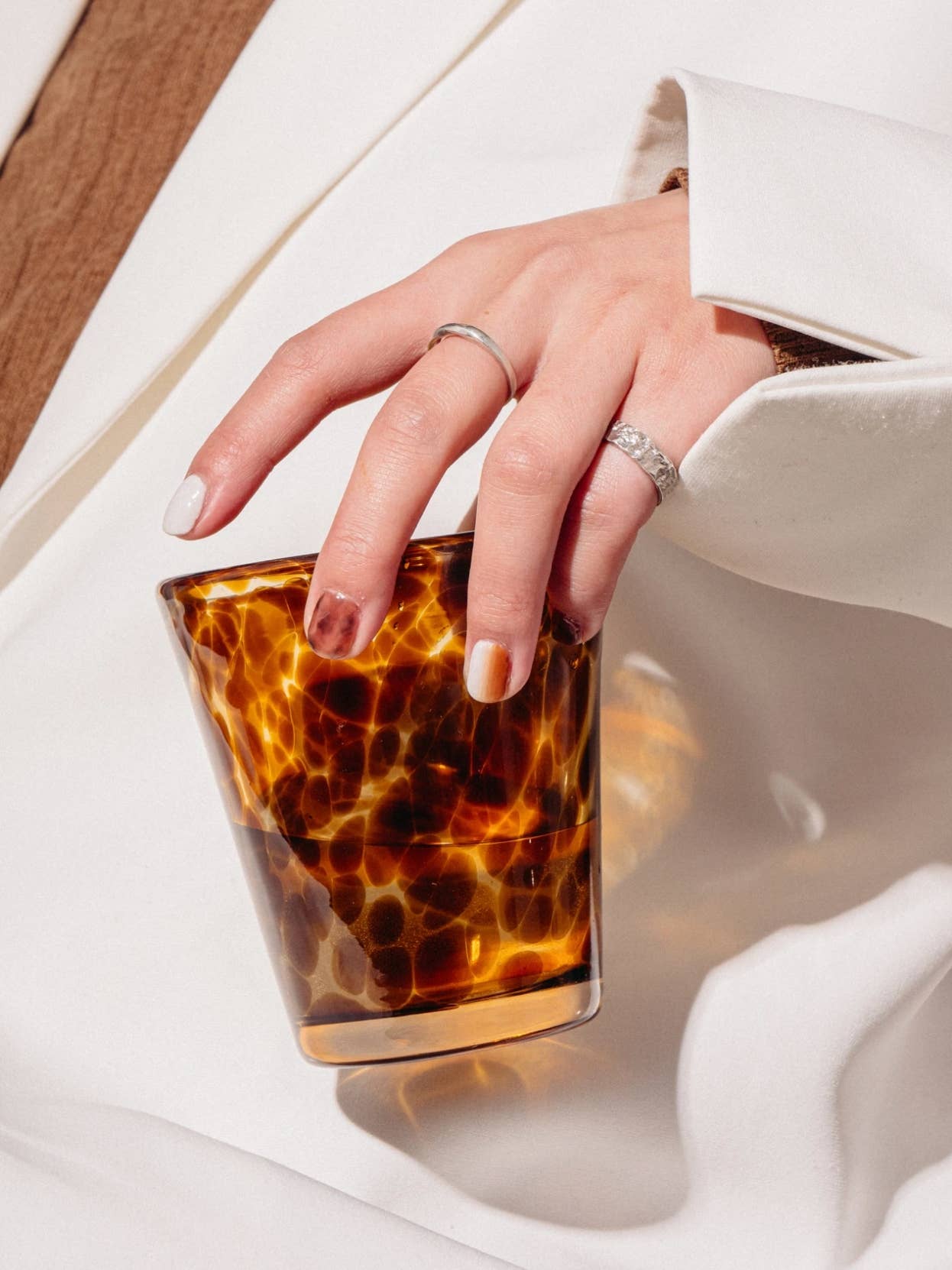 INSPECIAL HOME - Wholesale Drinking Glass/Cup - Handmade Retro Elegant Tortoise Glass Cup Tumbler