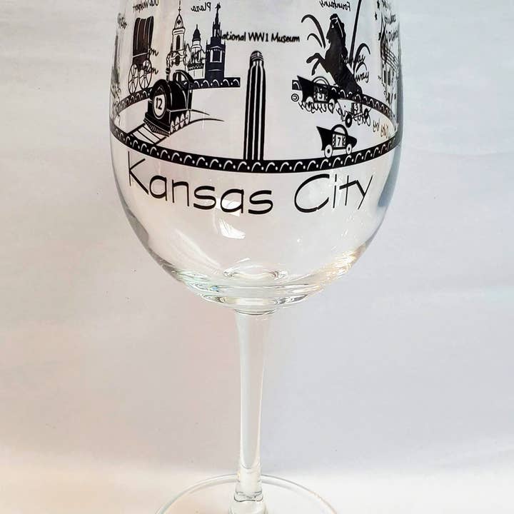 CityStrip Weinglas 18,5 Unzen für den Großhandel von Avery Postcards and Gifts