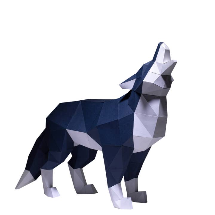 PAPERCRAFT WORLD - Wholesale DIY Craft Kit - Wolf 3D PaperCraft Origami Model, Paper Animal Art