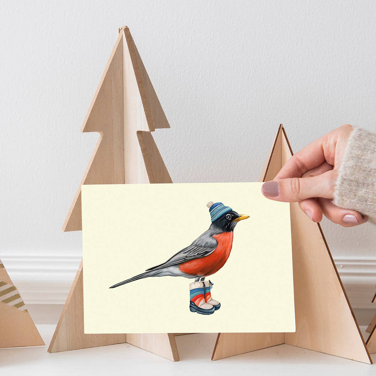 Sardines Studio - Wholesale Everyday Greeting Card - American Robin Greeting Card3