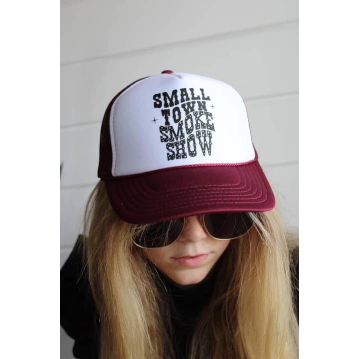 Hank & Scoot - Wholesale Trucker Hat - Women's - Small Town Smoke Show Trucker Cap