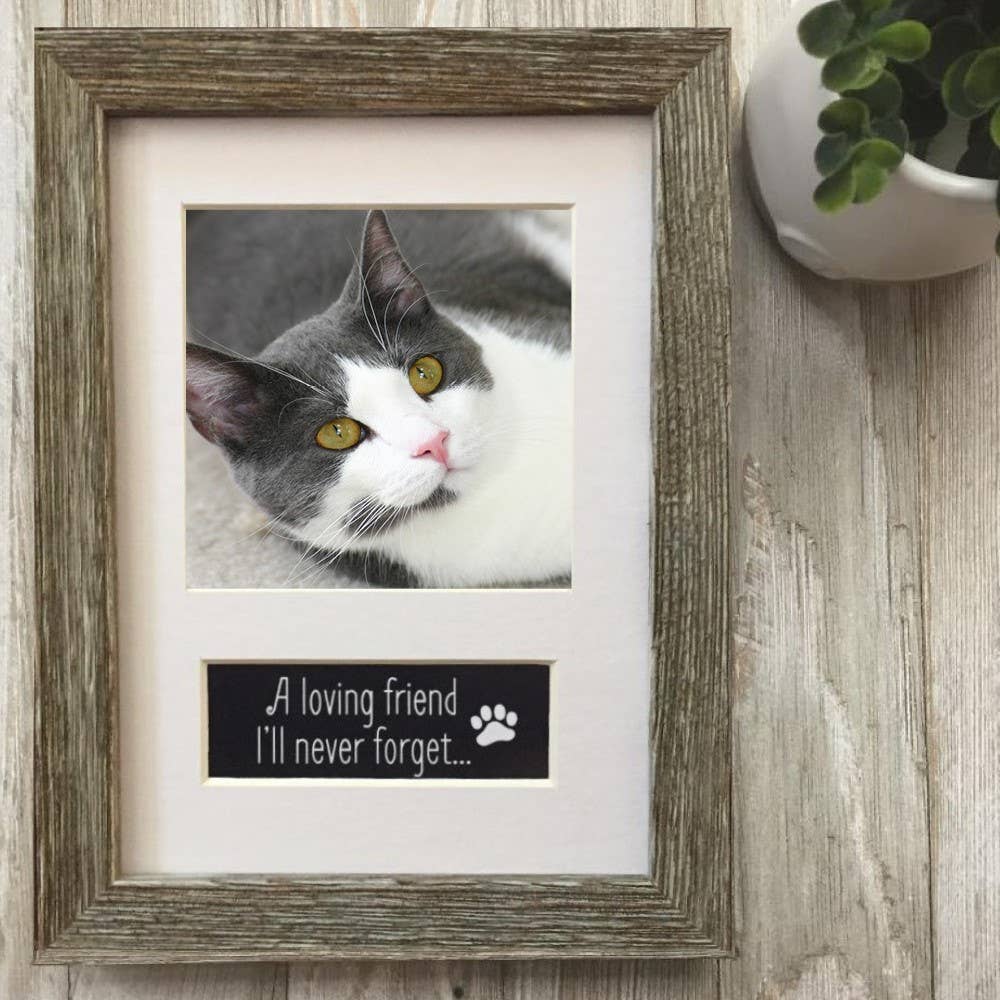 White Mat A Loving Friend Pet Memorial Photo Frame 6148 for wholesale on Faire0