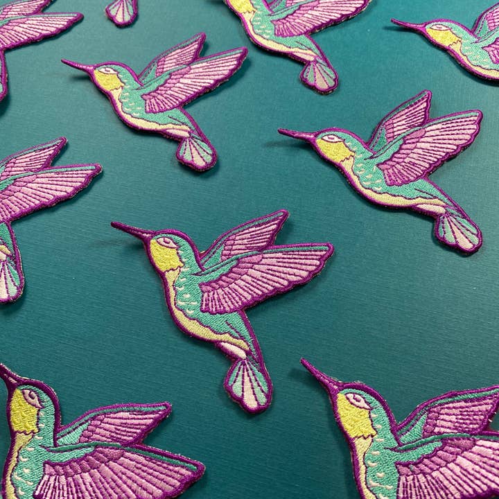 Chelzart - Wholesale Patch - Hummingbird Embroidered Patch | Bird Iron on Patches7