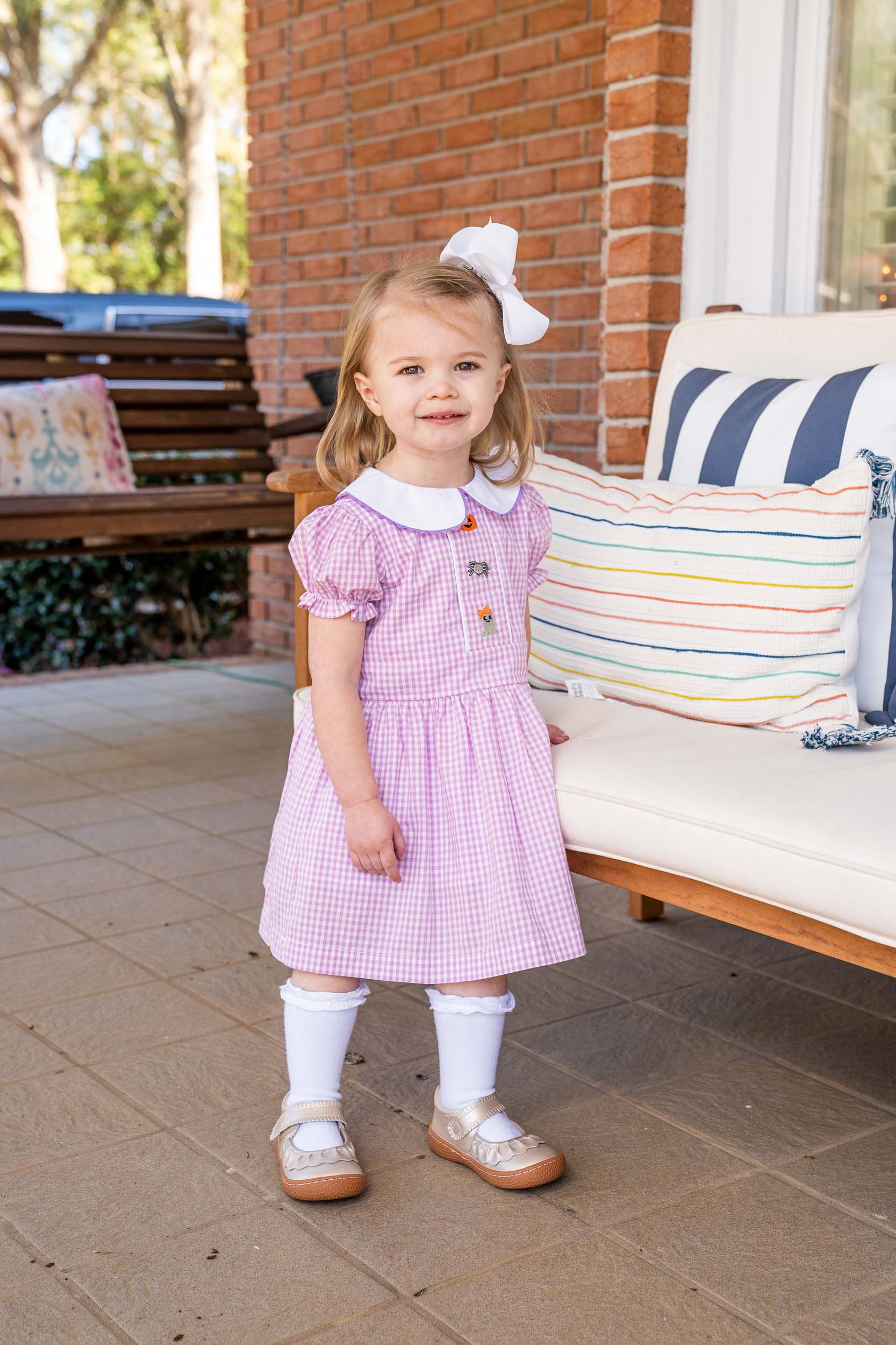The Oaks Apparel Company - Wholesale Dress - Kids - Paige Pink Halloween Trio Kid's Dress1