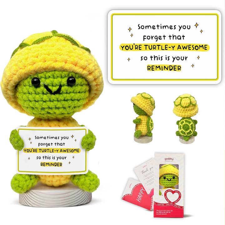 Gossby Turtle Crochet - Sometimes You Forget You're Turtle-Y for wholesale by Gossby
