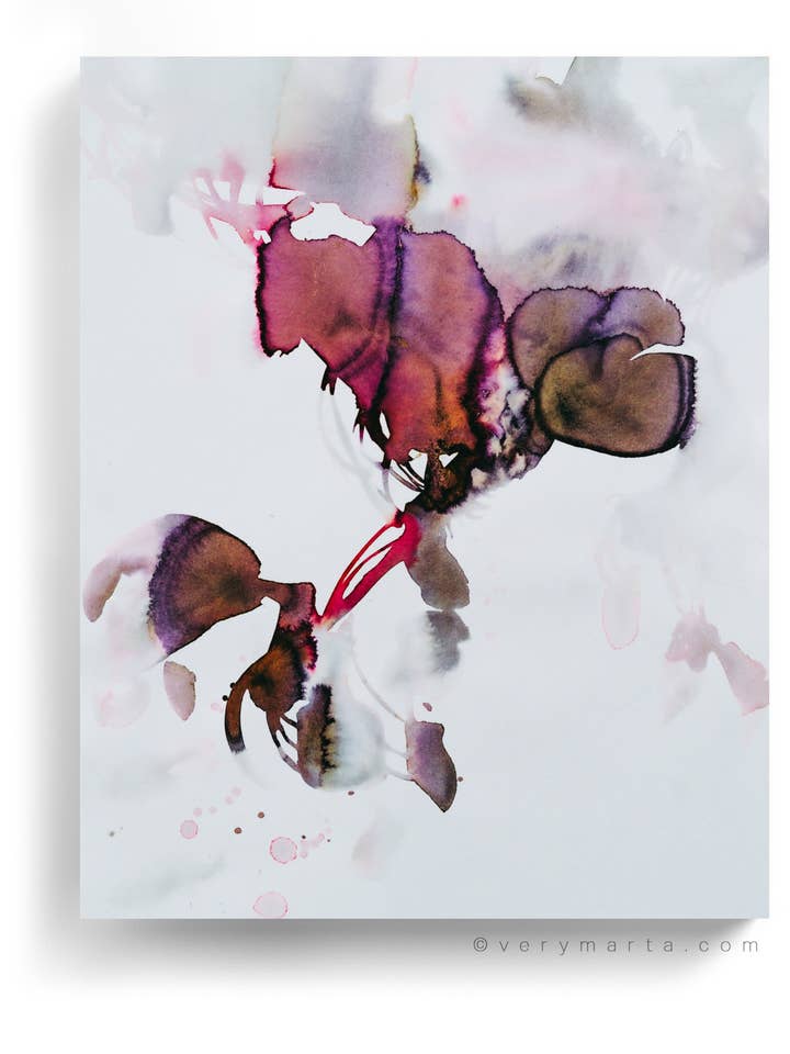 Botanical Wall Art Prints Abstract Flora Plant Watercolor Paper & Canvas | Zen for wholesale by Marta Spendowska