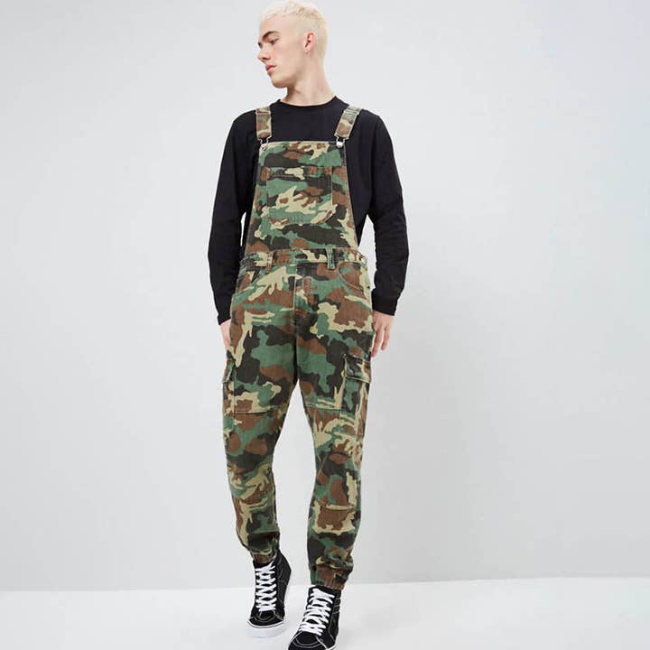 Casual Men's Camouflage Overalls Pants for wholesale by Ecovear