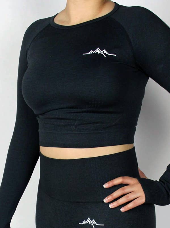Sierra Crop Top - Black for wholesale by RockyGains