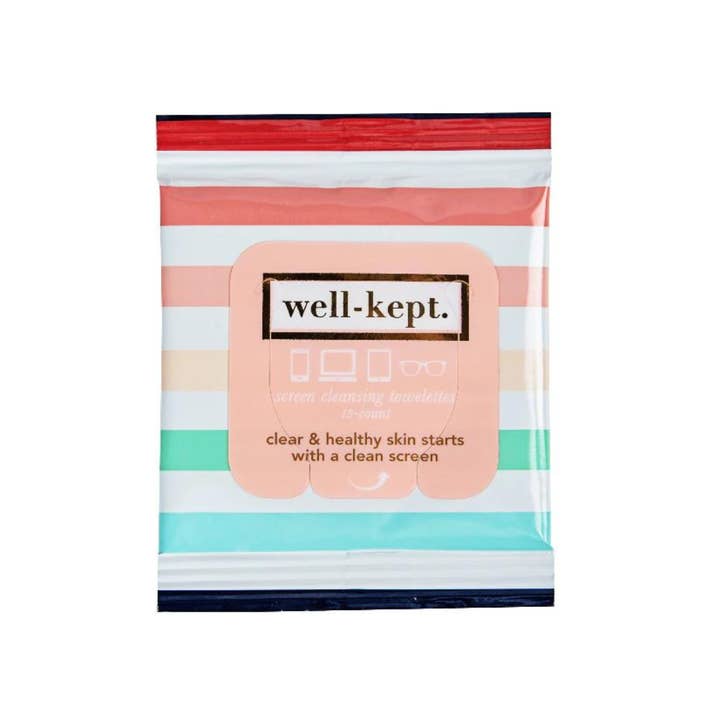Well-Kept, Screen Wipes - Wholesale All-Purpose Cleaning Wipes - Better Days Screen Cleansing Towelettes/ Tech Wipes
