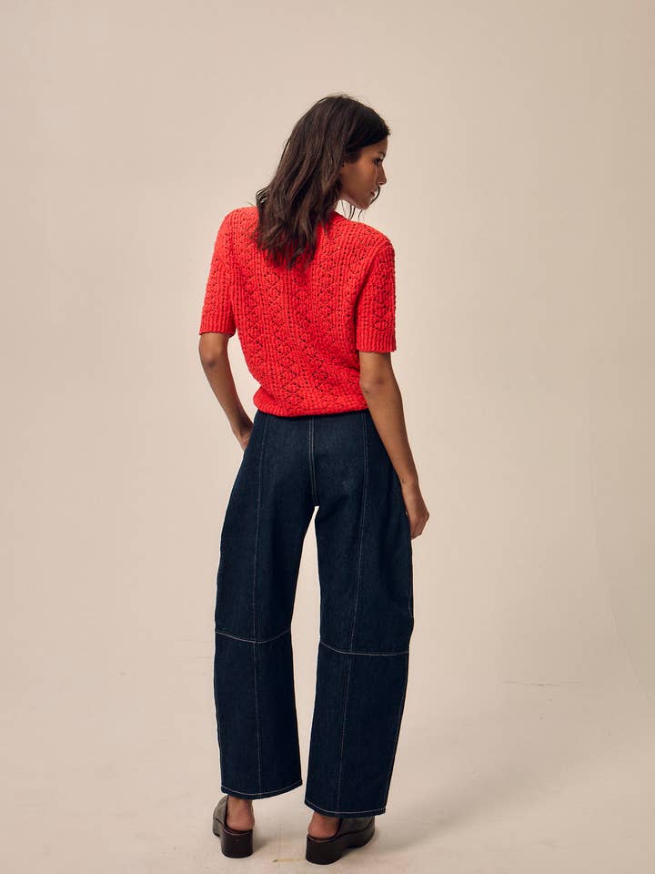 Nitah - Wholesale Cardigan - Women's - Mia openwork knit cardigan1