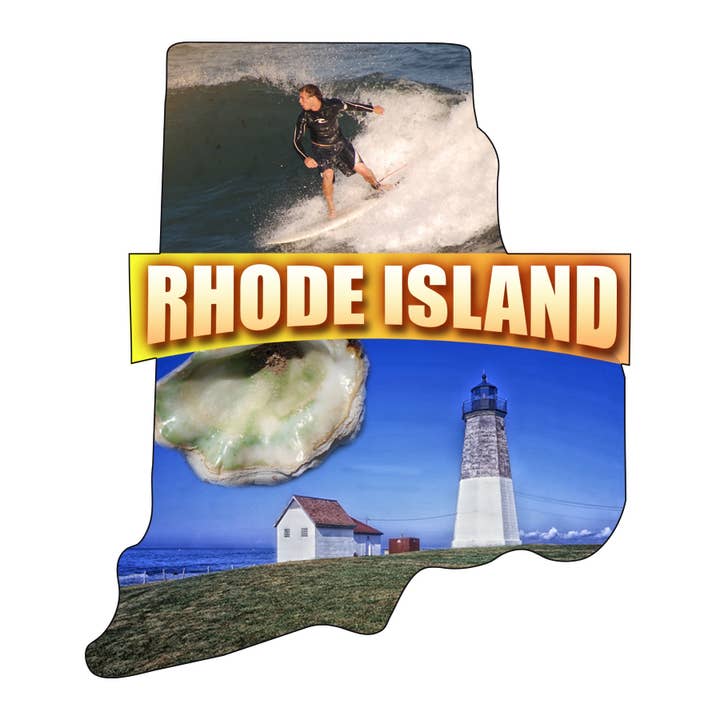 Magnet - Rhode Island America The Beautiful for wholesale by Morris Magnets