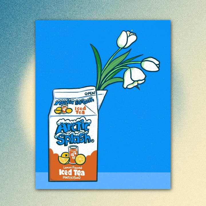 Arctic Splash Tulips Print for wholesale by Sidewalk Press