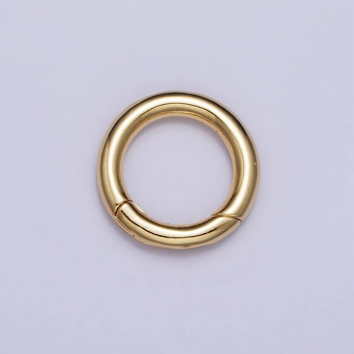 Aim Eternal - Wholesale Band/Stacked Ring - Dainty Gold Silver Spring Gate Ring 11mm, 15mm Round Circle Ring, Round Clasp, Push Clip Clasp, Spring Gate for Jewelry Making Z-340 Z-341 Z-352 Z-3536