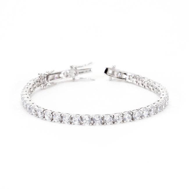 Clear Cubic Zirconia Tennis Bracelet for wholesale by JGoodin