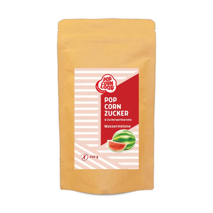 Popcorn e zucchero filato, anguria, 200 g per la vendita all'ingrosso da parte di Popcornloop