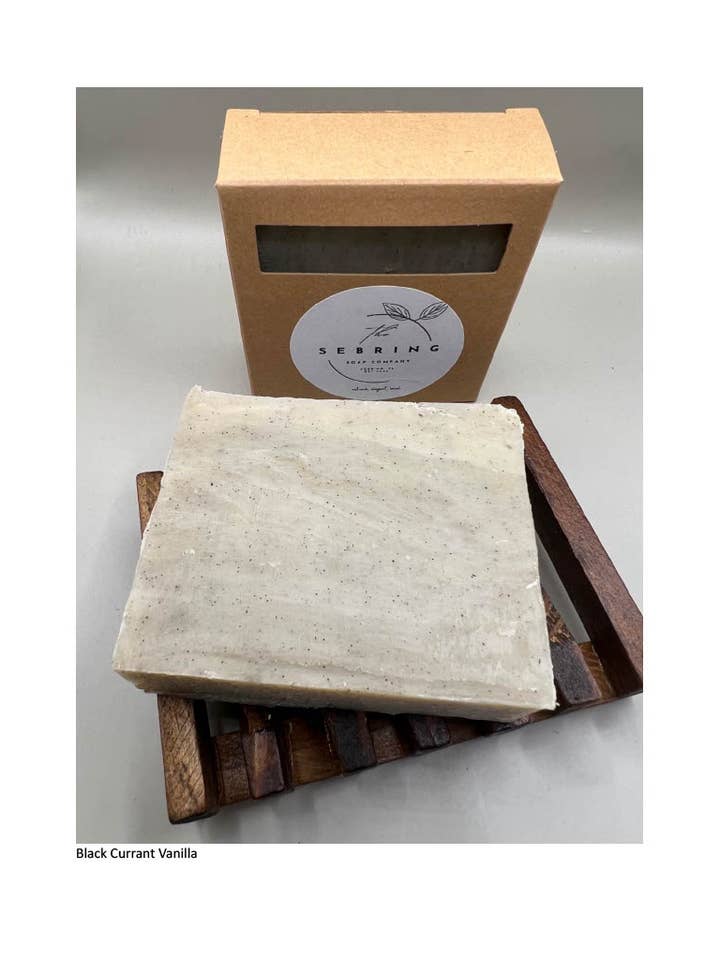 Sabonete de baunilha de groselha preta por atacado de The Sebring Soap Company