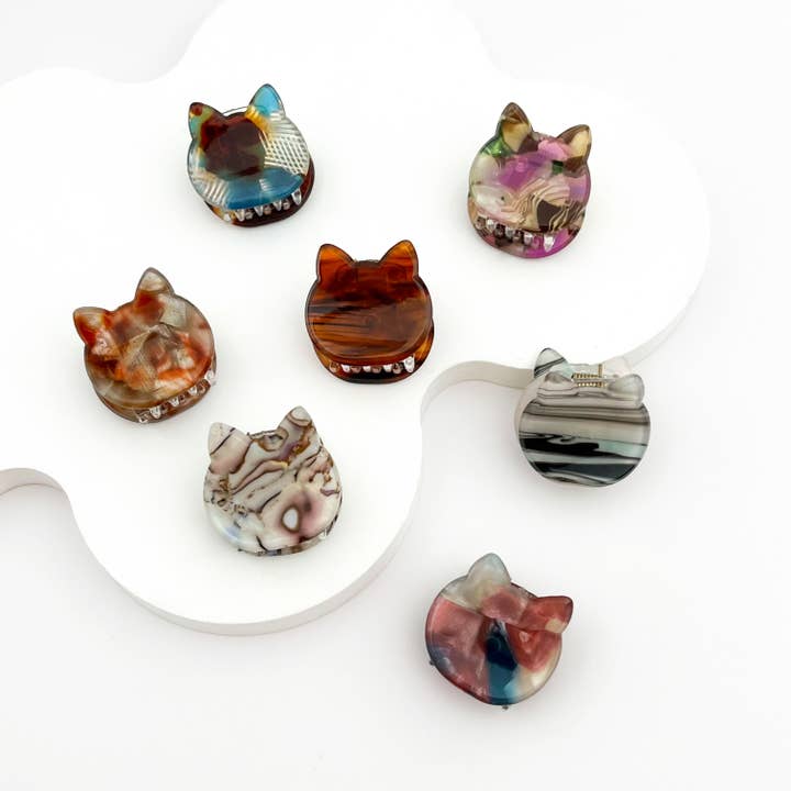 mildstyles - Wholesale Hair Clip - Women's - π± Mini Cat Hair Claw β Cute Acetate Kitty Clip π»5