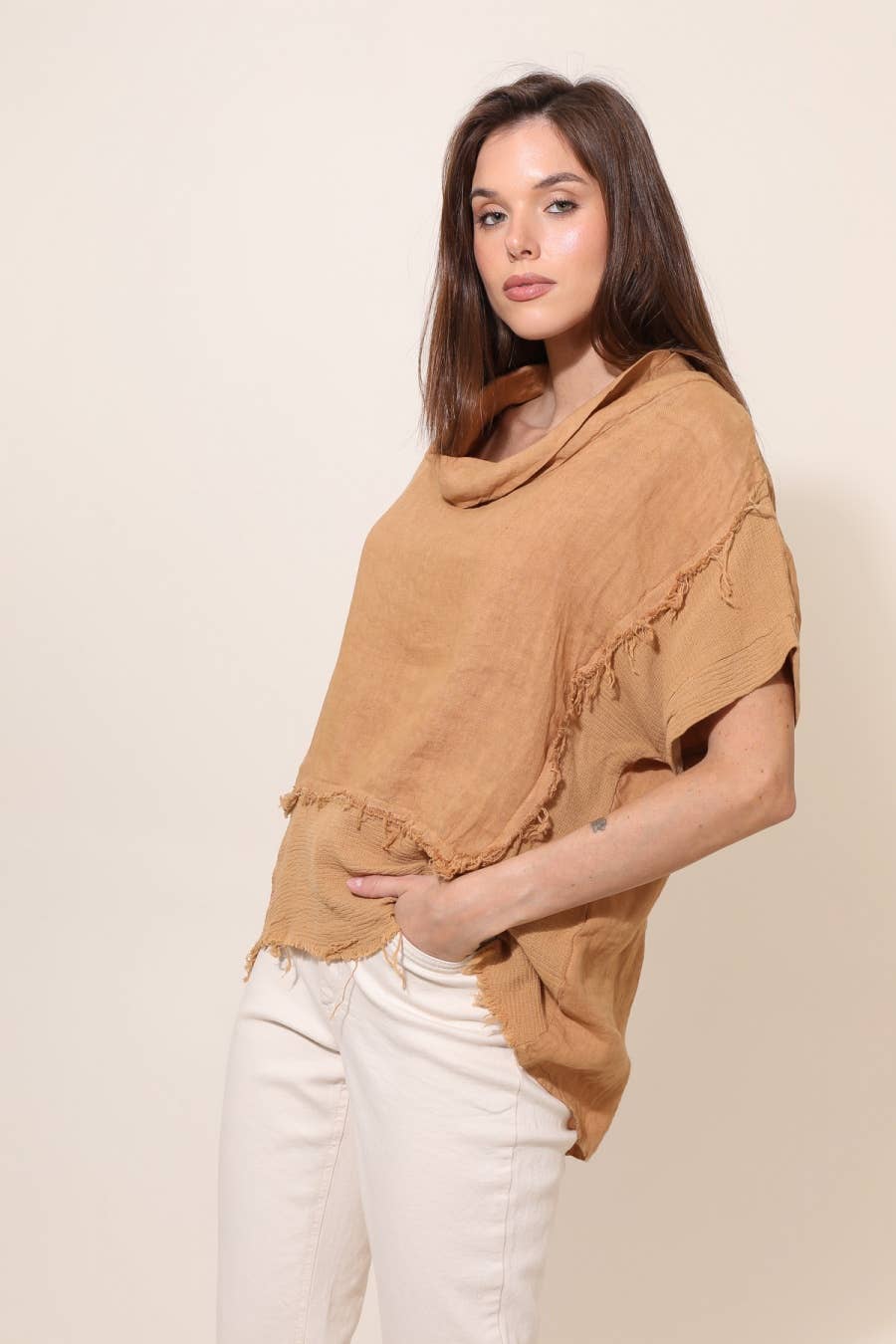 LÉA & LUC – Großhandel Bluse – Damen – 100 % Leinenbluse REF. 462328