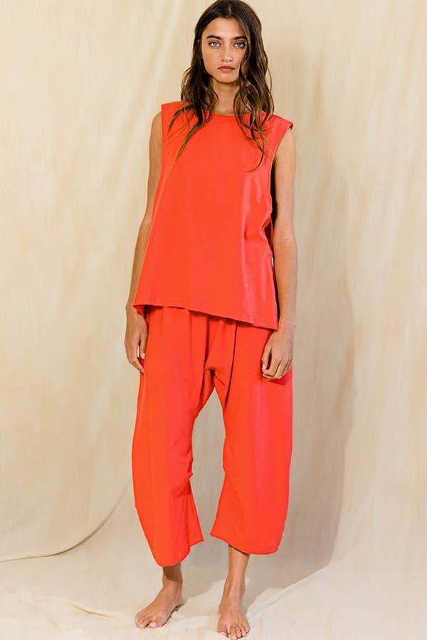 BUCKETLIST INC - Wholesale Pants - Women's - P5385  Solid Knit Harem Pants6