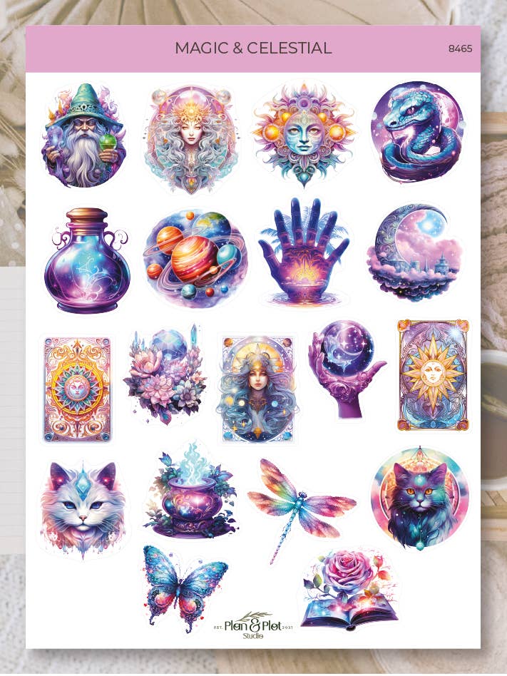 Magic & Celestial | Stickers for wholesale by Plan & Plot Studio