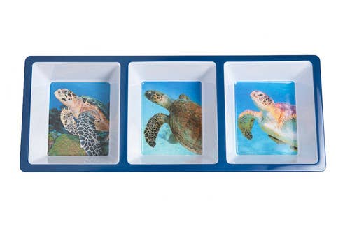 Galleyware - Wholesale Appetizer Serveware - Turtle Melamine Appetizer Tray0