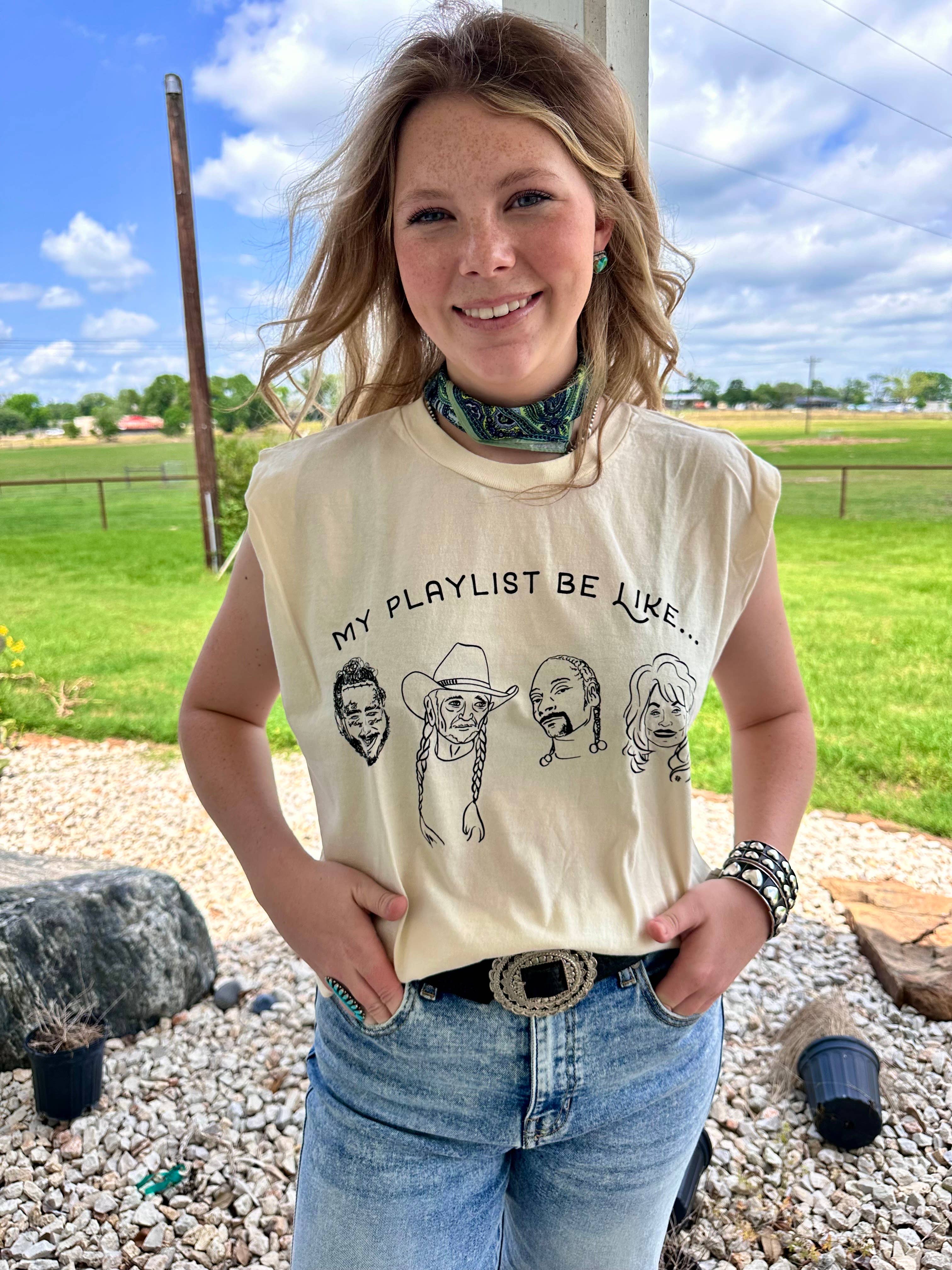 Hank & Scoot - Vente Débardeur – femme - Le débardeur Boxy Playlist1