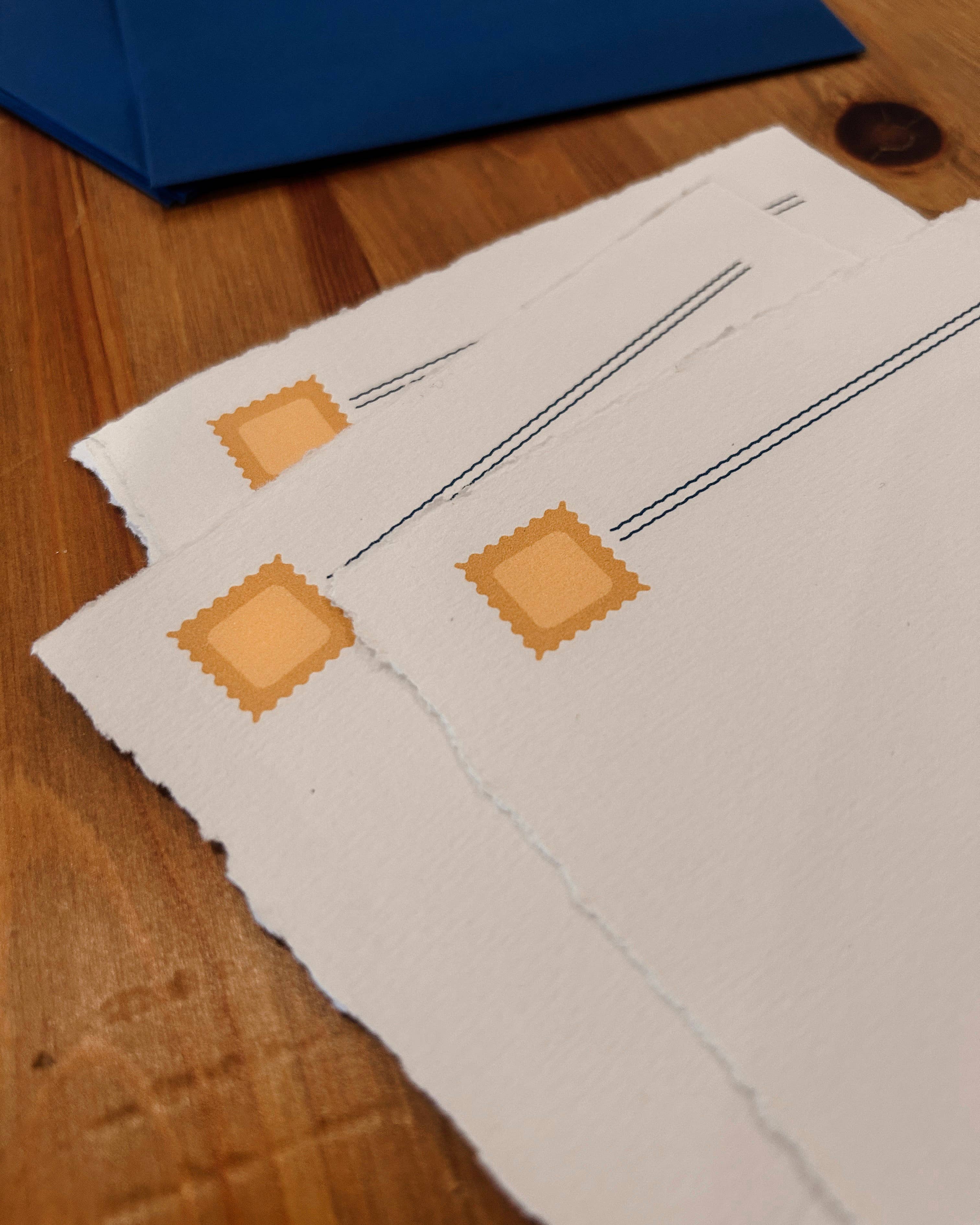 Moon&June Studio - Wholesale Stationery/Notecard Set - Ravioli Letter Set Stationery / Handmade Paper2