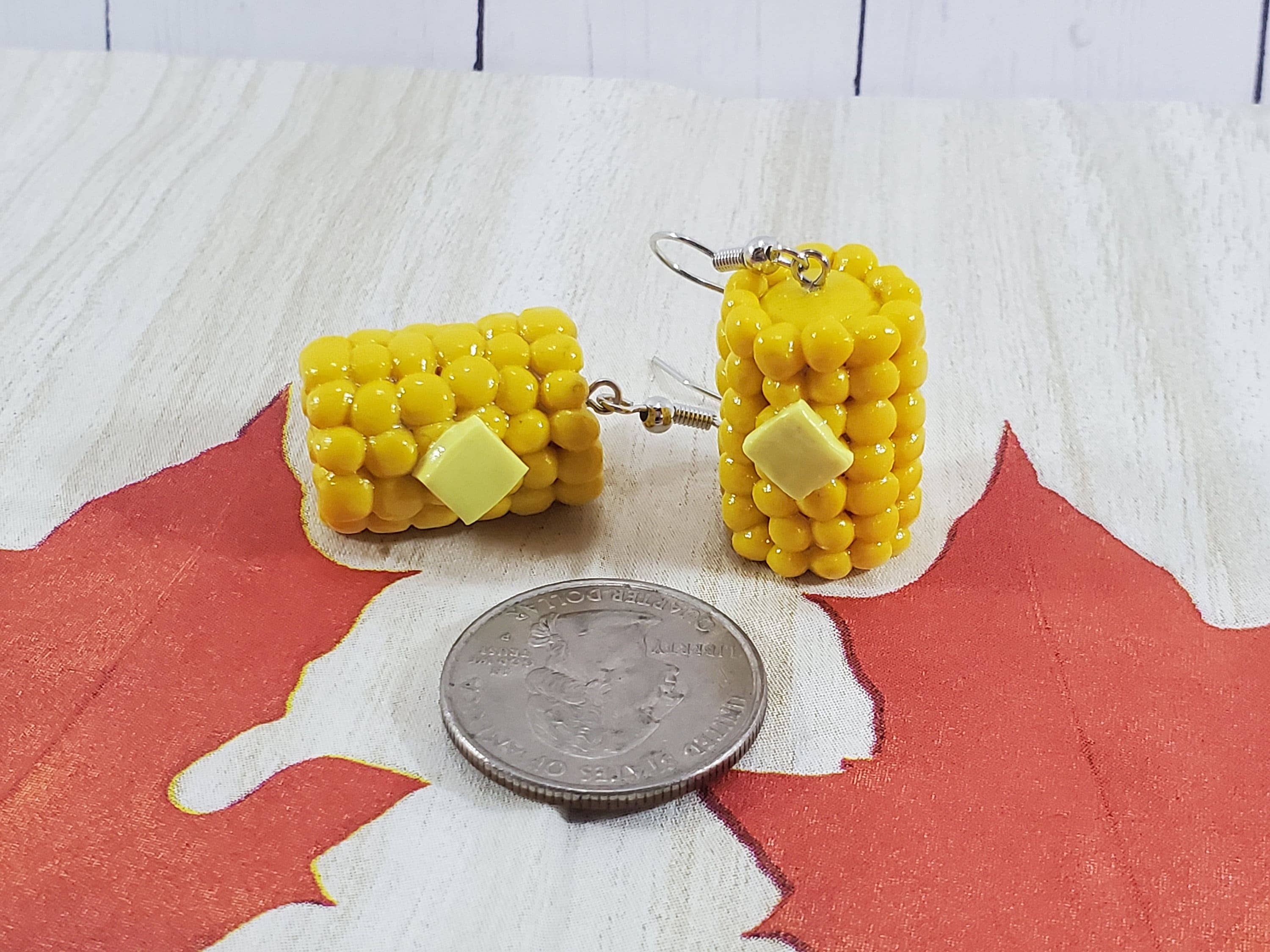 REMOVED BRAND - Wholesale Dangle Earrings - Corn On The Cob Earrings, Thanksgiving Earrings2