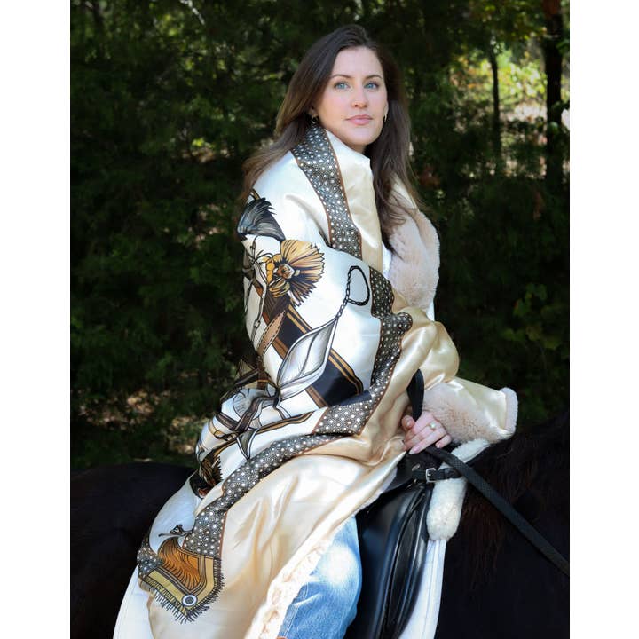 Pretty Rugged - Vendita all'ingrosso Plaid - Coperta Equestre in Finta Pelliccia di Cammello