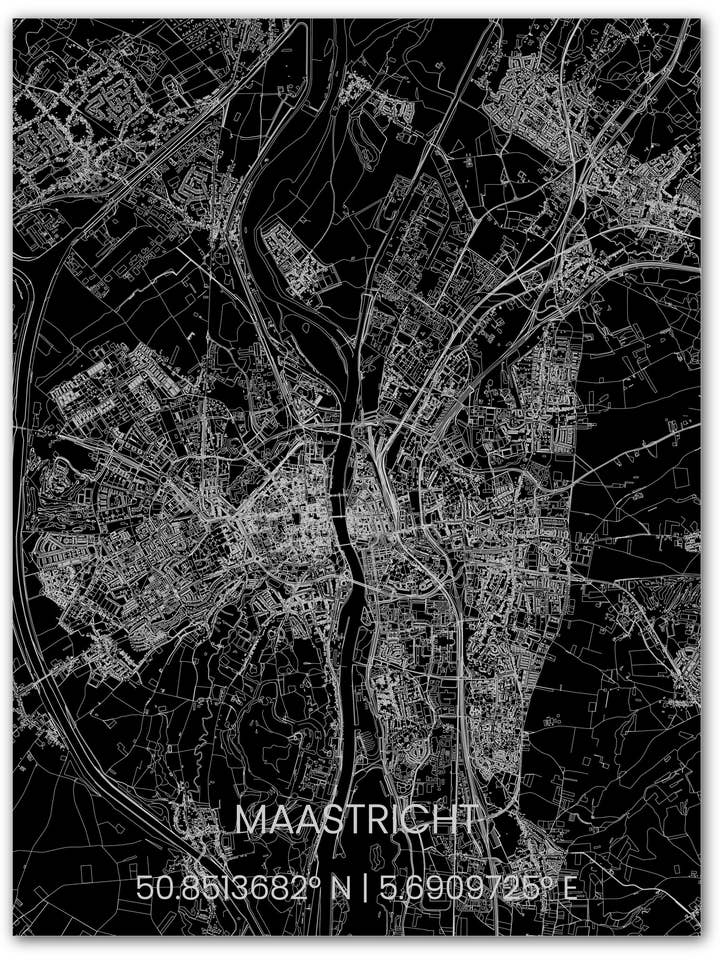 Plan de la ville en métal Maastricht pour la vente par Brandthout.