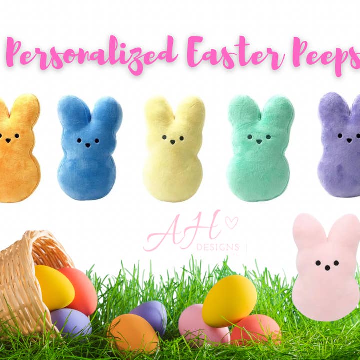 AH Designs 15 - Wholesale Stuffed/Plush Toy - Kids & Baby - RESTOCKED Peep Bunny, Popular Easter Bunny, Colorful11