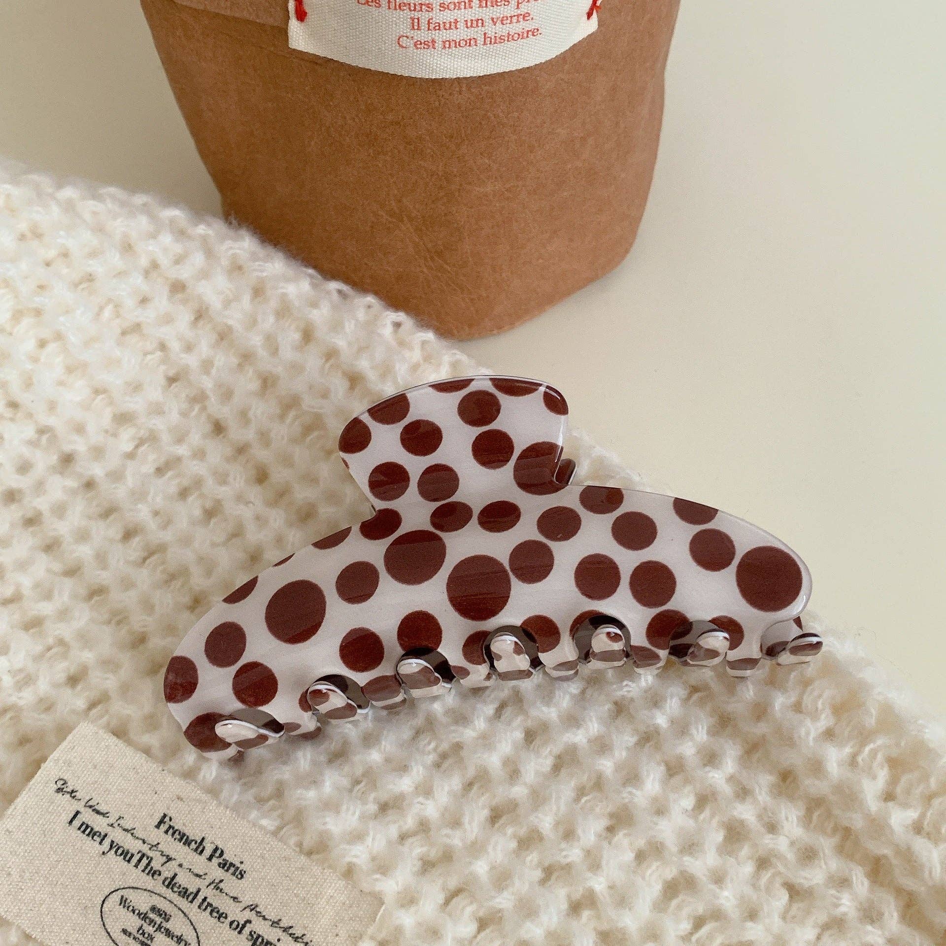 Dipped Shop - Vente Pince à cheveux – femme - Pince à cheveux à pois simples et blocs de couleur DP25F5731