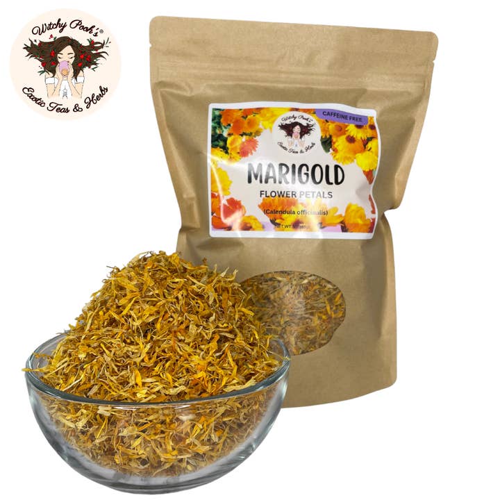 Witchy Pooh's Exotic Teas & Herbs - Wholesale Loose tea - Witchy Pooh's Marigold Tea - Flower Petals, Calendula12