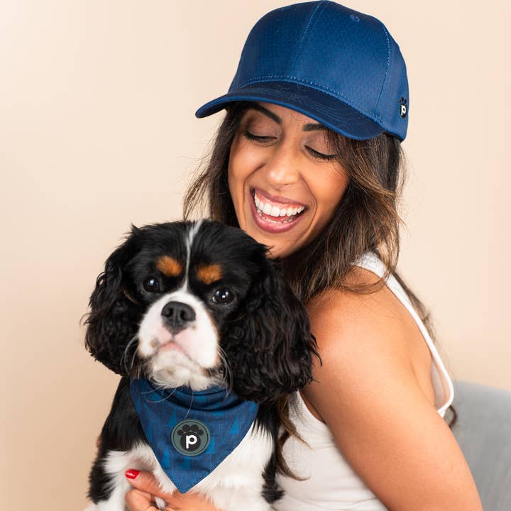 Pawsbury Lane - Wholesale Pet Bandana - Dog - Matching Pet and Owner: Baseball Cap + Pet Bandana - Blue