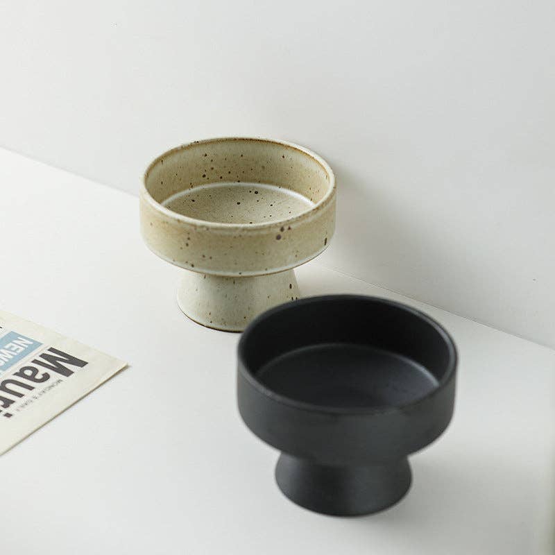 Gohobi （We cover U.S. import duties） - Wholesale Decorative Plate/Dish/Bowl - Gohobi Handmade Ceramic Raised Stand Bowl7